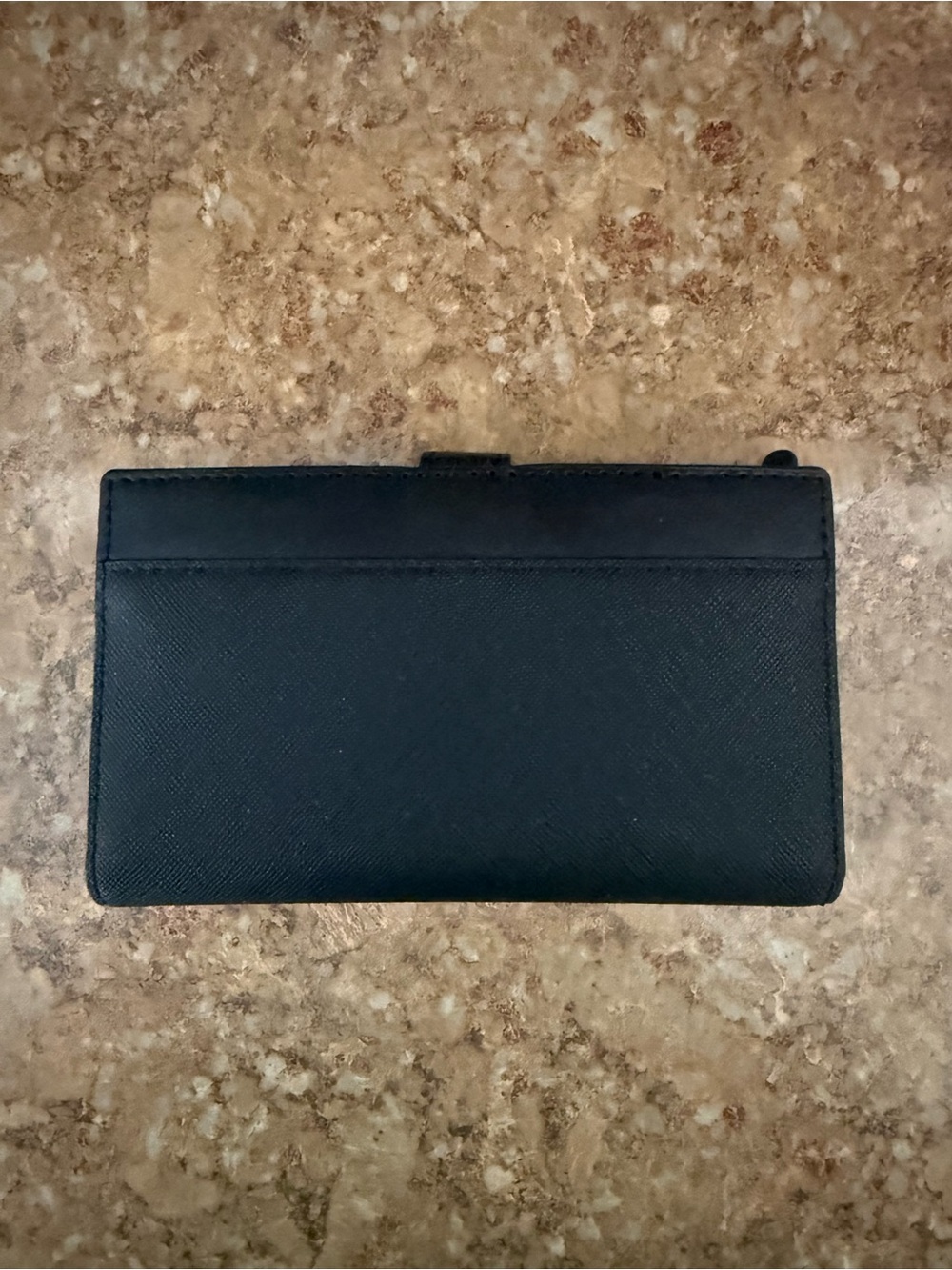 Michael Kors Black Wallet with Gold MK Logo EUC - Picture 2 of 12